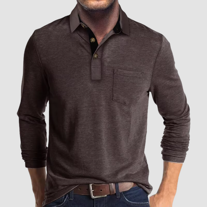 Comfortable men's everyday polo shirt, short sleeve, a must-have for men's fashion wardrobe.