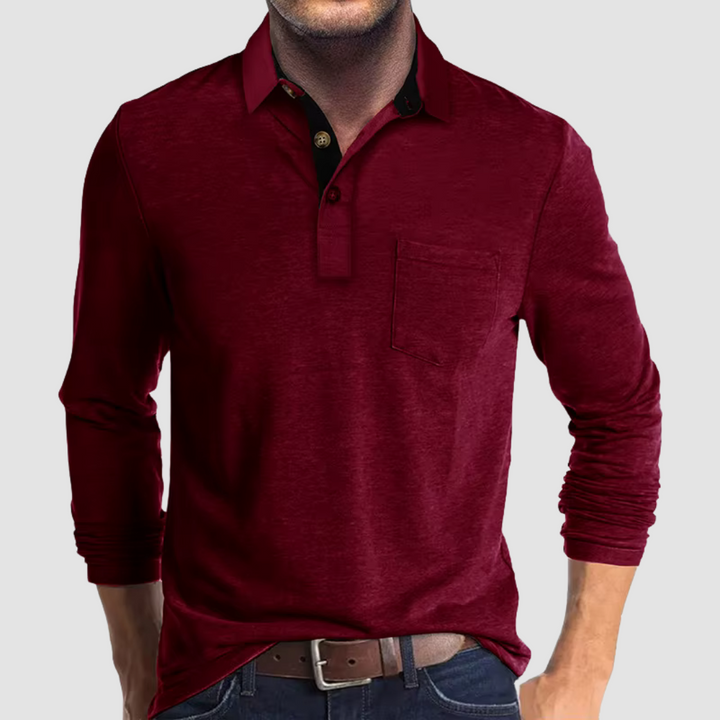 Men's trendy short sleeve polo, versatile for casual or smart casual looks with ease.