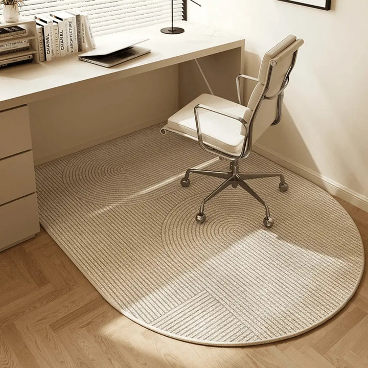Functional desk chair mat with non-slip backing. Floor protector for office & gaming chairs, preserving carpets.