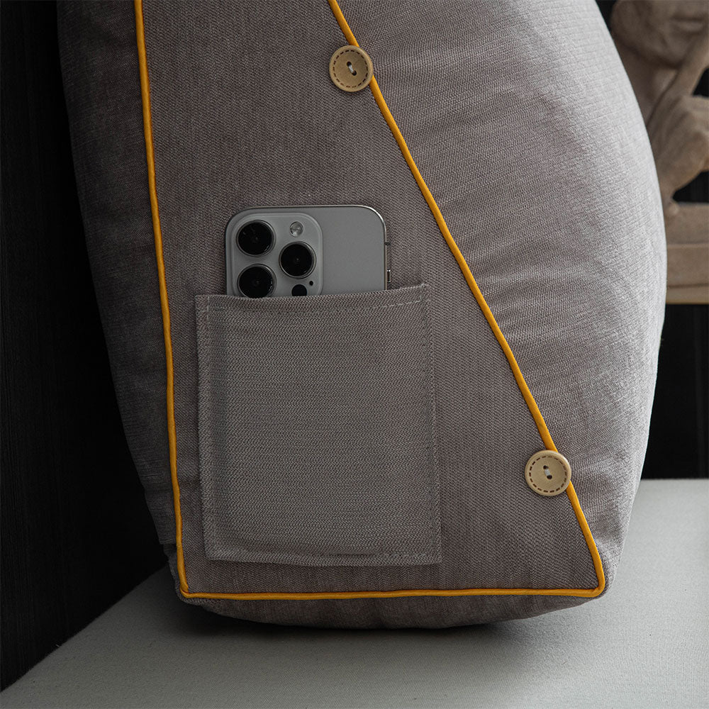 Cozy reading pillow with full back support, perfect for long reading sessions and ultimate relaxation.