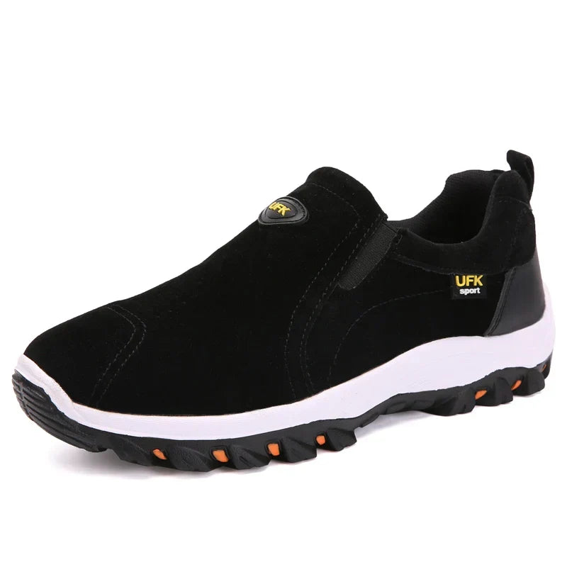 Blue men's casual slip-on sneakers, lightweight design for effortless style and ultimate comfort.