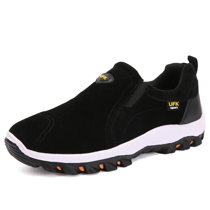Blue men's casual slip-on sneakers, lightweight design for effortless style and ultimate comfort.