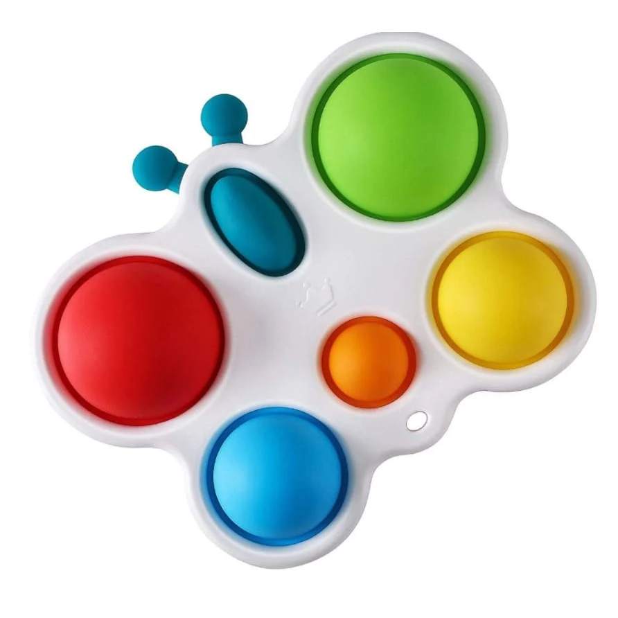 Colorful fidget bubble sensory toy for babies & toddlers. Enhances motor skills & provides stress relief.