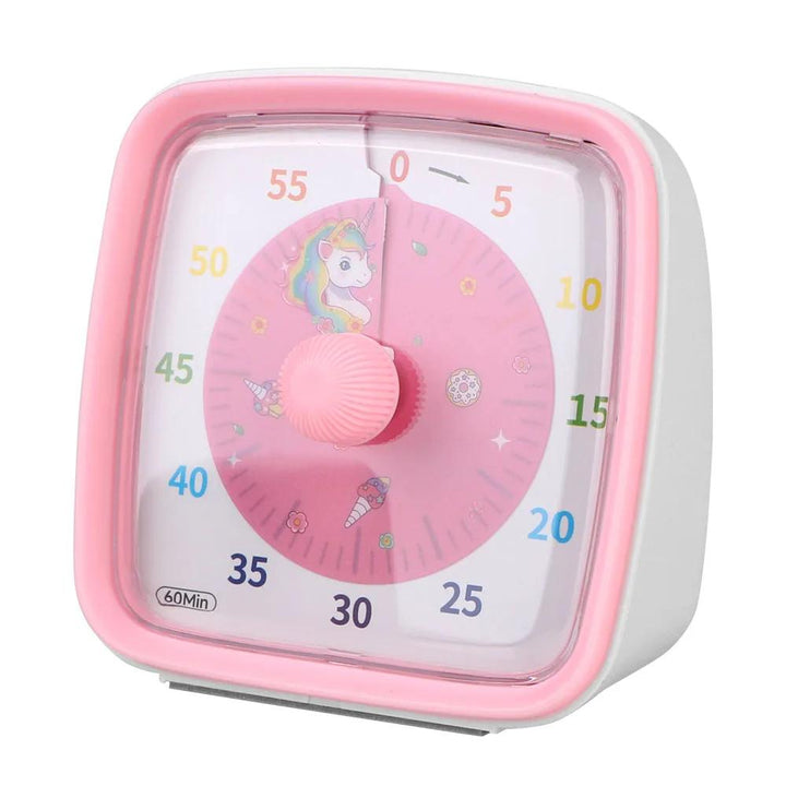 Kids' 60-minute visual timer, a practical learning tool & student aid for improved productivity & time tracking.