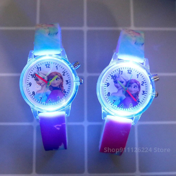 Boys' Spider-Man glow-in-the-dark watch with comfortable silicone strap, perfect for young fans.