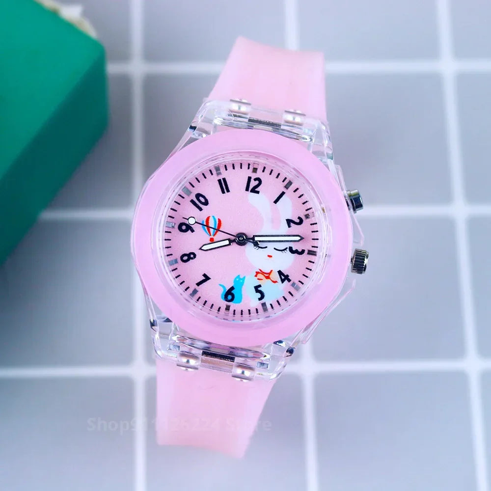 Educational glow-in-the-dark watch for kids, helping boys & girls learn time with favorite characters.