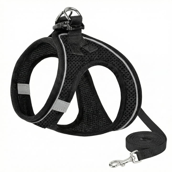Adjustable, comfort-fit cat walking harness for secure outdoor adventures. Breathable & escape-proof design for felines.