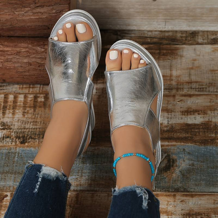 Women's stylish orthopedic wedge sandals providing ultimate arch and foot support for comfortable all-day wear.