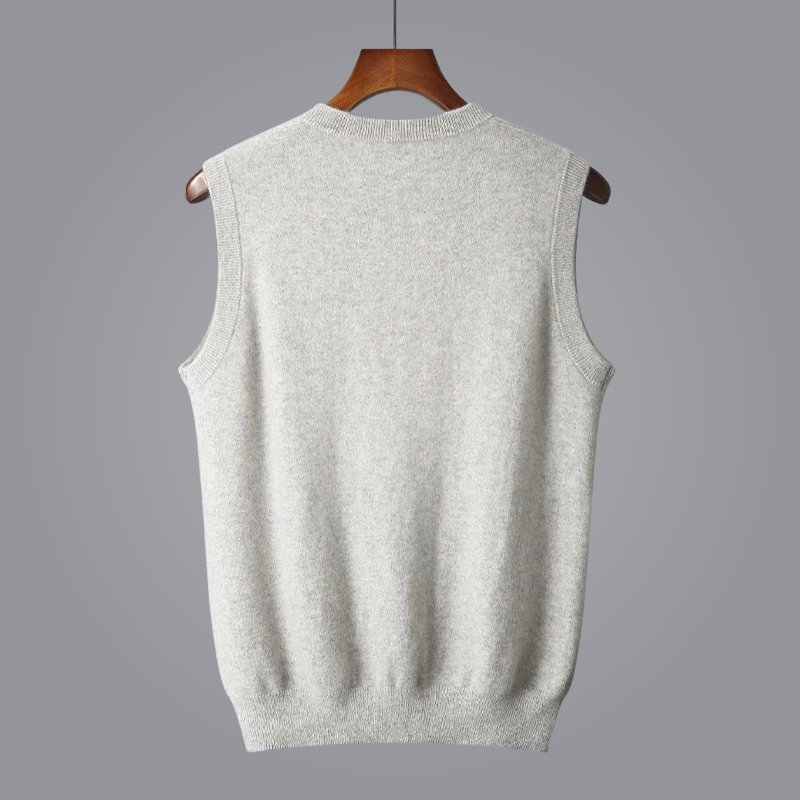Comfy women's sweater vest, a chic sleeveless top for versatile style & elegant everyday wear.