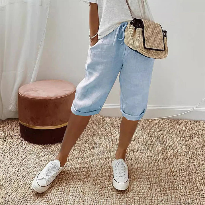 Comfortable women's wide leg pants, ideal for versatile casual wear, elegant spring outfits, or summer apparel.