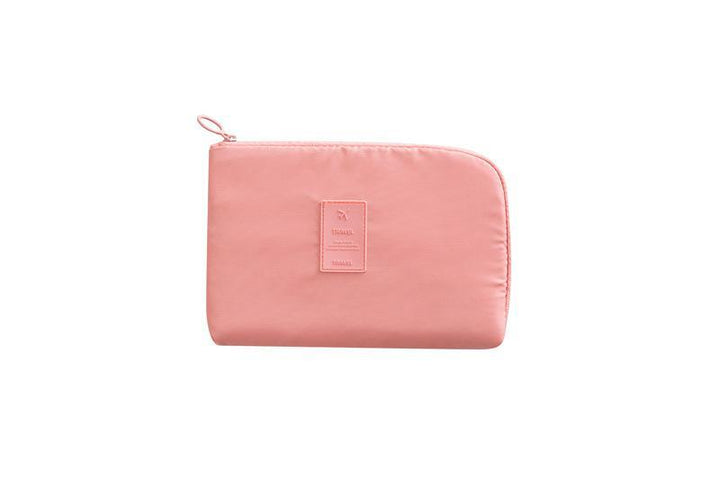 Stylish cactus nylon waterproof electronics organizer. Compact design for cables, chargers & travel tech.