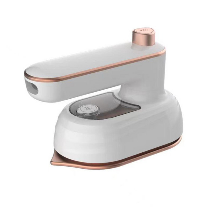 Compact handheld steam iron in blue, with a sleek design, ergonomic handle, and powerful steam for wrinkle-free clothes.