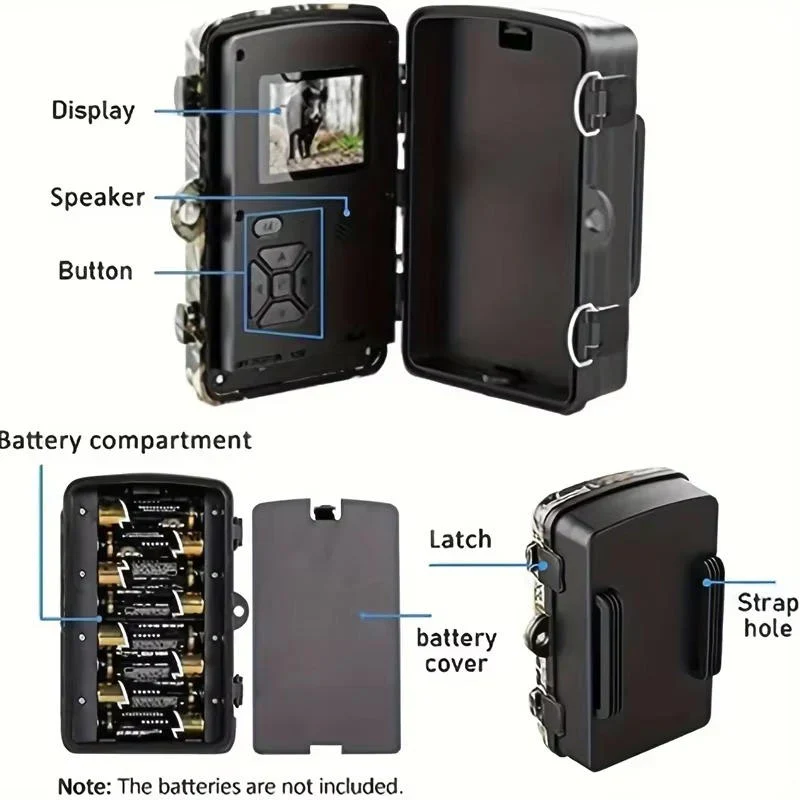 Reliable weatherproof wildlife camera. Essential trail cam with night vision for outdoor surveillance.