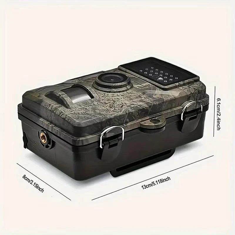 Compact weatherproof wildlife camera, ideal for outdoor nature monitoring with clear night vision.