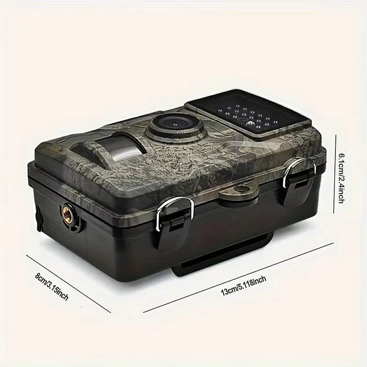 Compact weatherproof wildlife camera, ideal for outdoor nature monitoring with clear night vision.