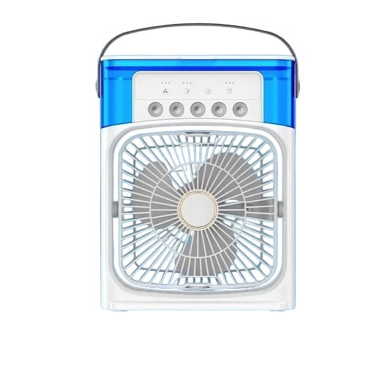 Portable mini air conditioner, an energy-efficient personal cooling device perfect for desk, office, and travel comfort.