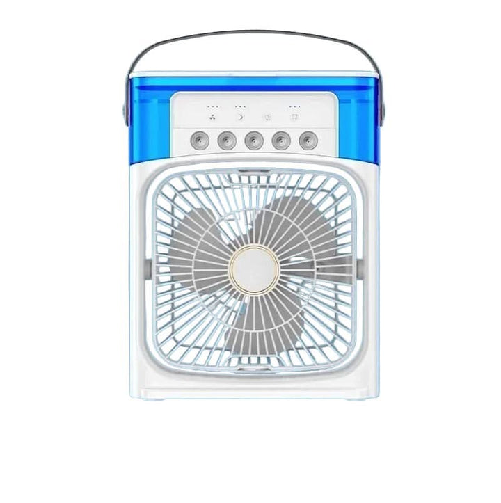 Portable mini air conditioner, an energy-efficient personal cooling device perfect for desk, office, and travel comfort.