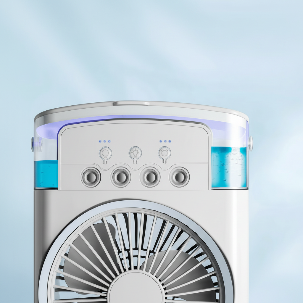 Versatile portable mini air conditioner, a travel gadget for personal cooling wherever you go. Home essential.