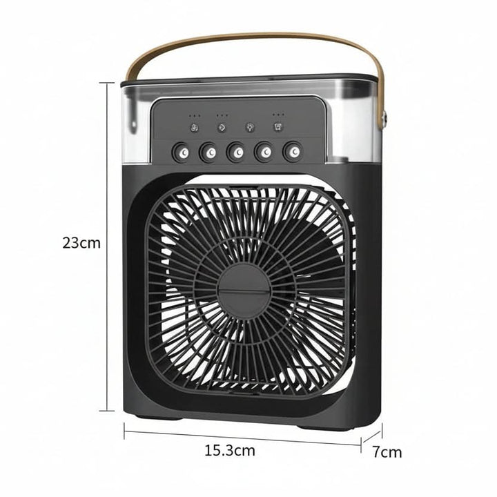 Personal mini air conditioner for bedroom or small spaces. Portable fan and compact cooling device for ultimate comfort.
