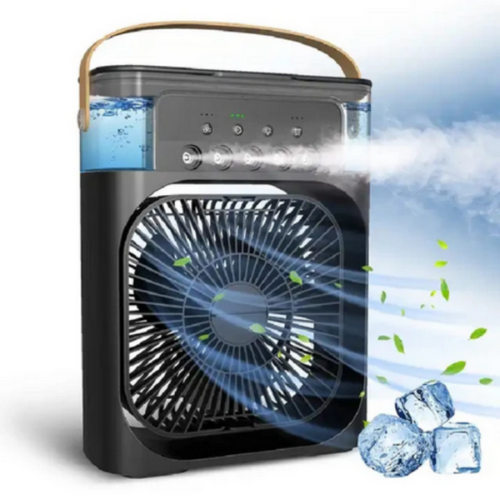 Portable compact USB fan for efficient personal cooling on any desktop. Great for office or home use.