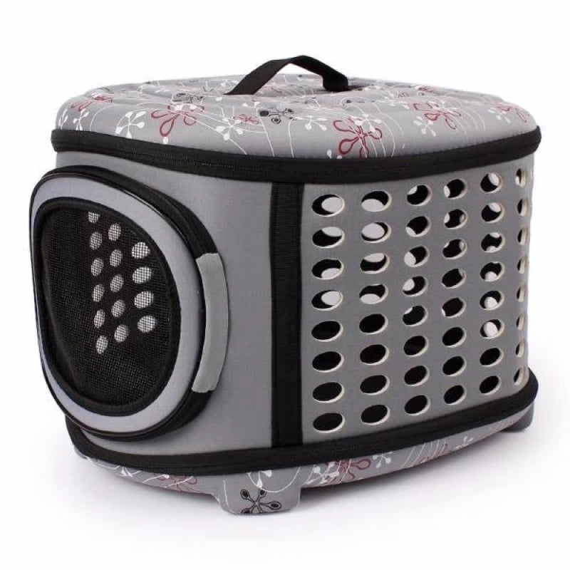 Versatile ventilated cat carrier, doubles as a cozy pet travel bed. Secure & portable for comfortable transport.