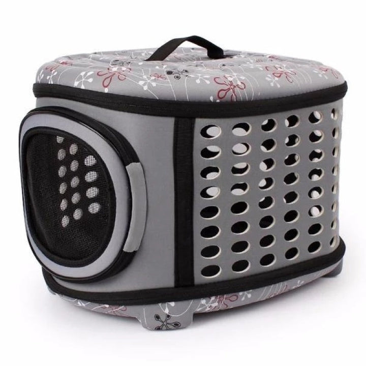 Versatile ventilated cat carrier, doubles as a cozy pet travel bed. Secure & portable for comfortable transport.