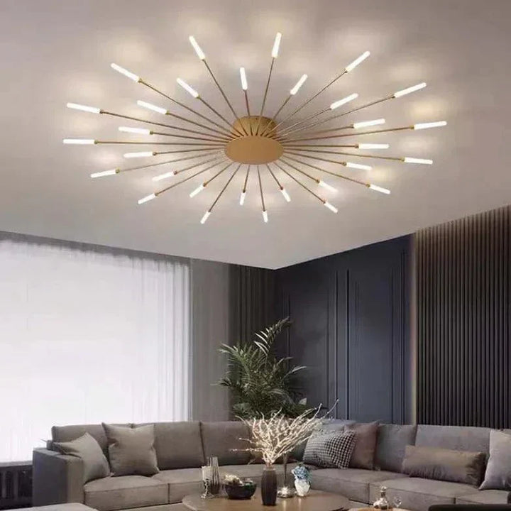 Firework Light Fixture Contemporary LED Ceiling Light Fixture - Swirling Firework Design – Lunirel