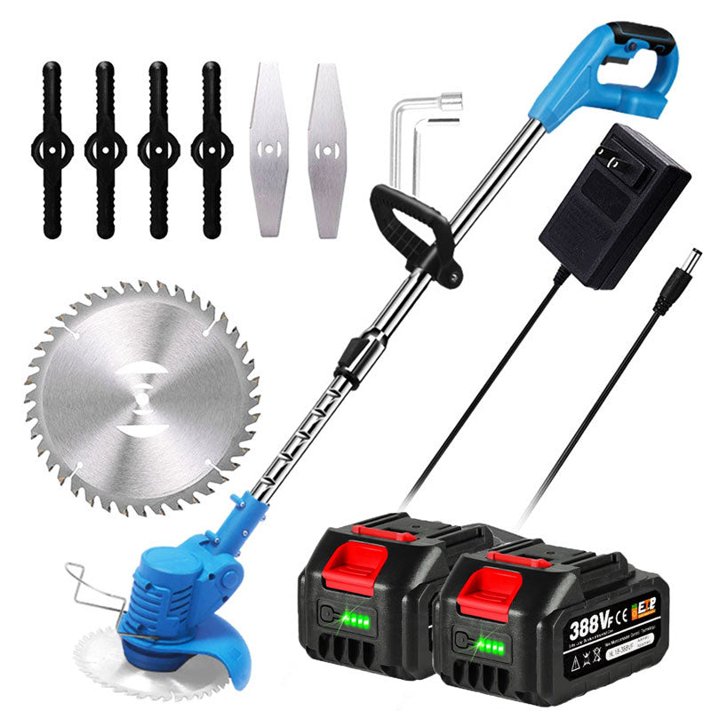 Lightweight cordless electric weed trimmer, perfect for effortless garden & lawn care and yard clean-up.