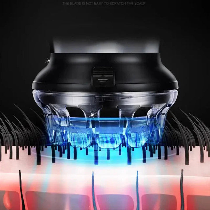 Sleek men's cordless hair clipper, an electric trimmer designed for comfortable, precise personal grooming.