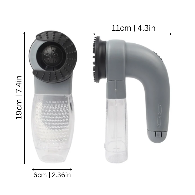Efficient pet hair vacuum groomer & shedding tool. Cordless dog & cat brush for fur removal, clean home.