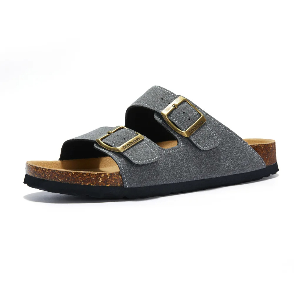 Orthopaedic unisex sandals featuring a comfortable cork footbed. Lightweight & supportive for foot health.