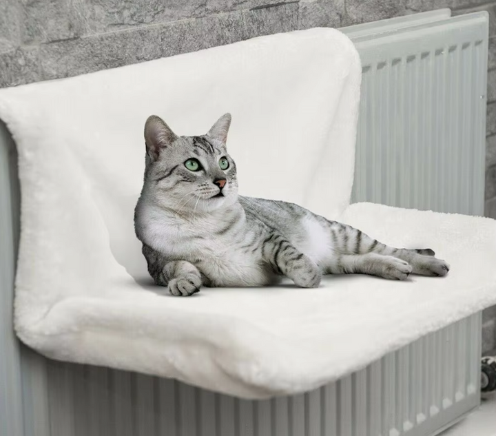 Ultimate feline sunbathing spot! A cozy, stable cat window perch & comfortable hammock.