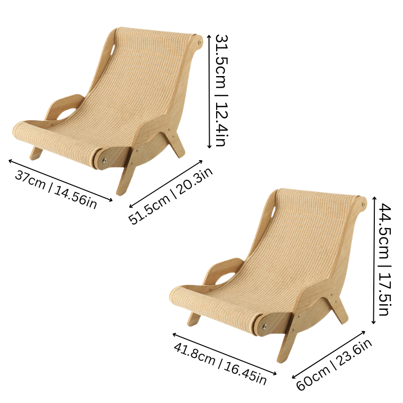 Stylish feline furniture: a durable cat scratcher, pet lounge, and cozy bed in one, enhancing home decor.