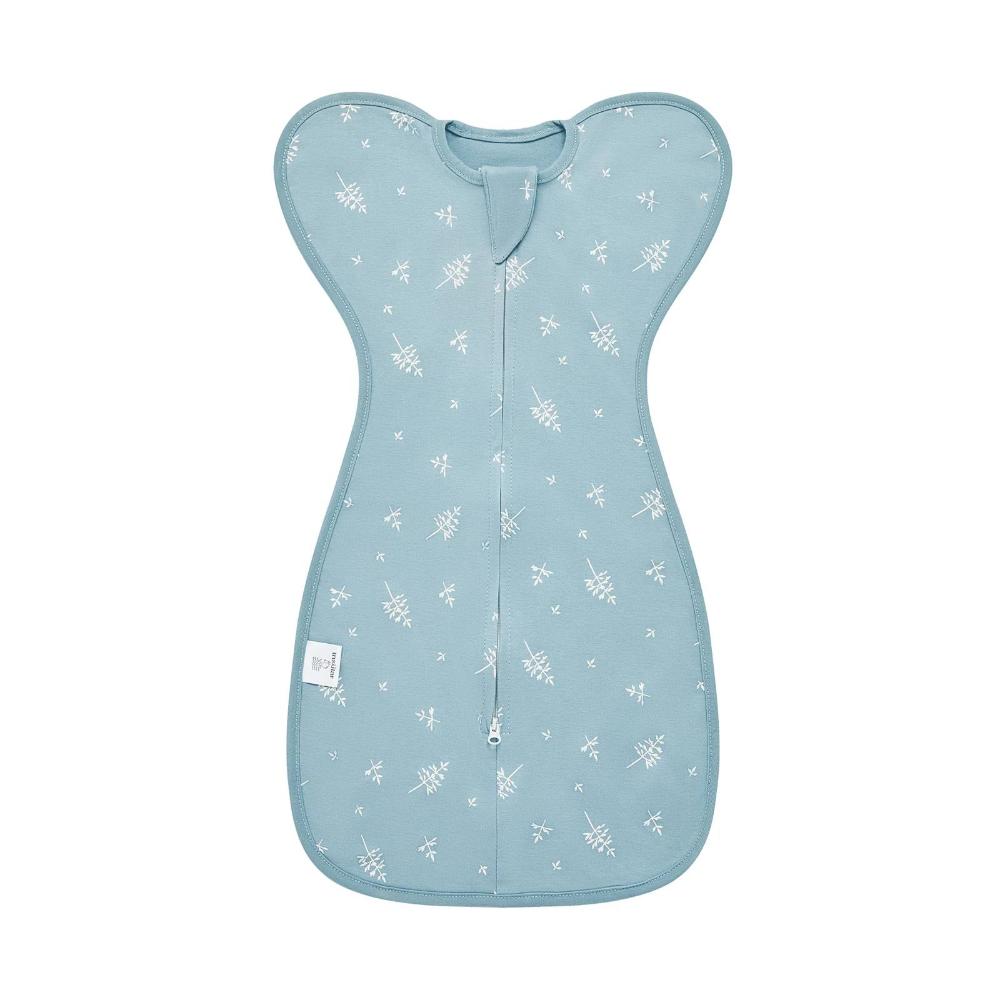 Unisex cotton swaddle sleeping bag with 'arms up' design for peaceful newborn & infant sleep.