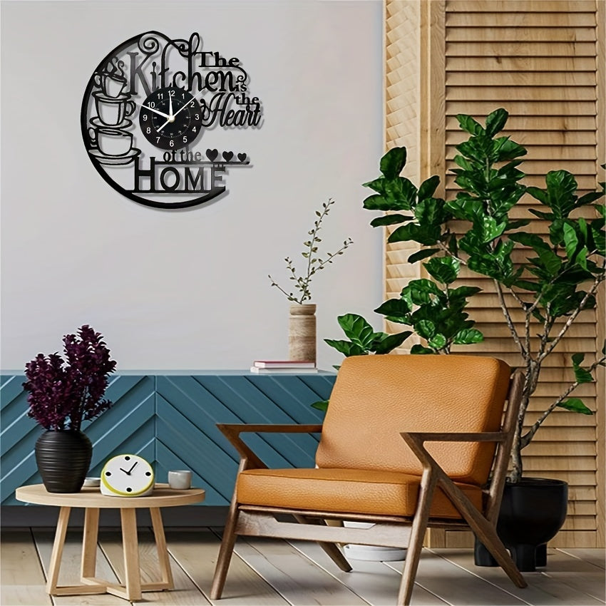 Elegant decorative kitchen wall clock, a unique home accessory for a cozy, warm atmosphere and stylish wall decor.