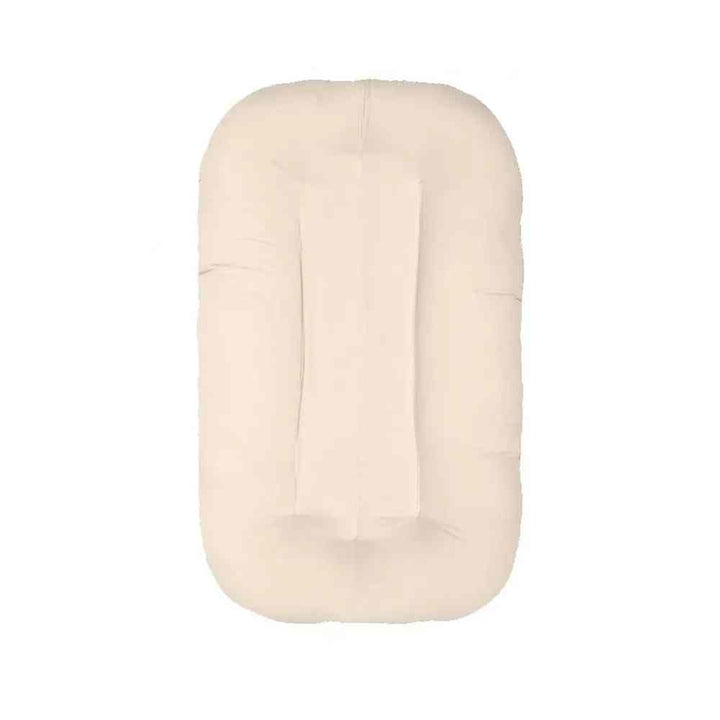 Portable infant bed & baby lounger for safe sleep, featuring a cozy cotton design perfect for travel or nursery use.