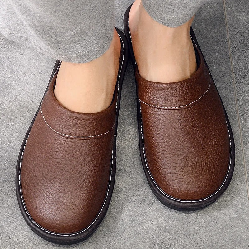 Warm women's slippers for ultimate foot comfort during cold evenings at home. Soft indoor footwear.