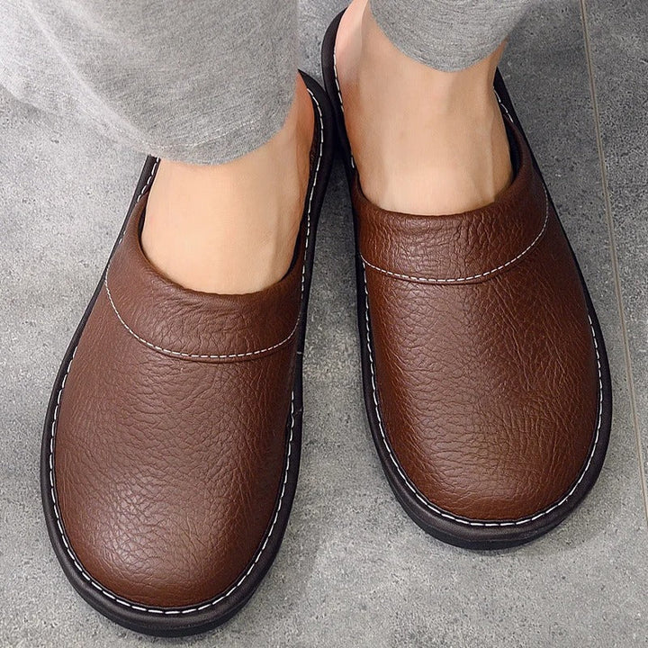Warm women's slippers for ultimate foot comfort during cold evenings at home. Soft indoor footwear.