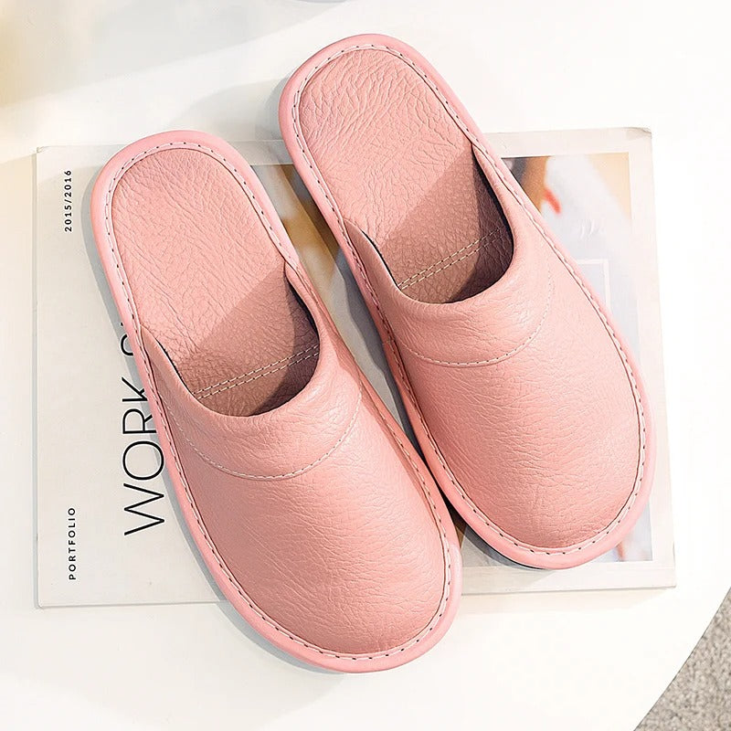 Modern women's house slippers, perfect for cozy indoor relaxation. Soft, comfortable home footwear.