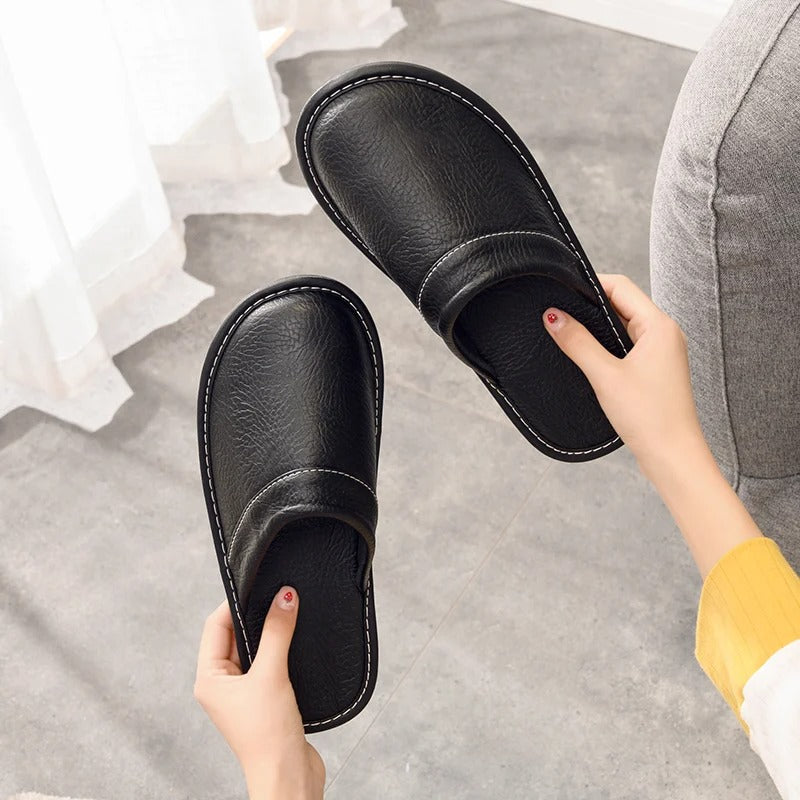 Relaxed women's slippers designed for everyday home wear. Enjoy soft, comfortable foot support indoors.