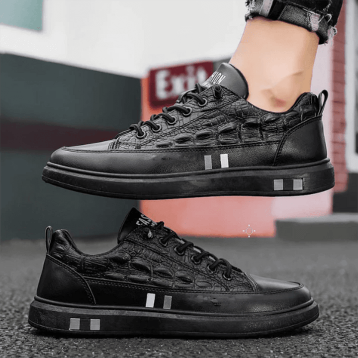 Men's Quilted Low-Top Trainers