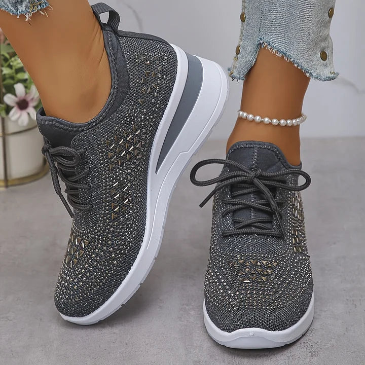Women's comfortable athletic-style orthopedic shoes with flexible arch support.
