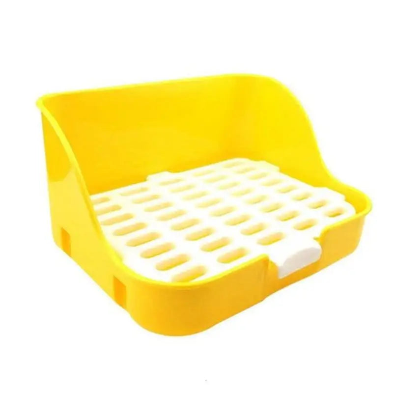 Pet care essential: Easy-clean litter tray with ventilation grille for odor control & hygiene.