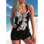 Black flowered