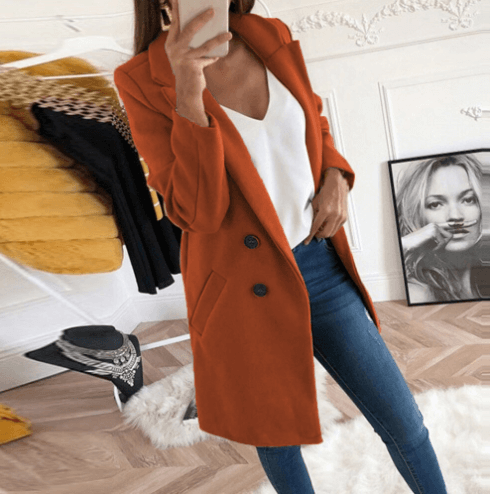 Women's Double Breasted Coat