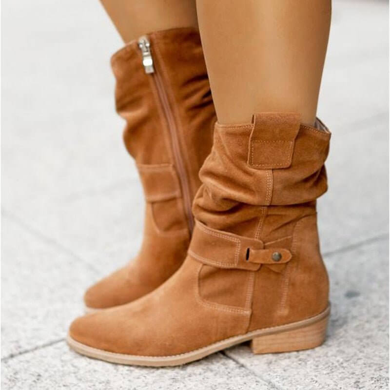 Women's Ankle Boots with Low Heel