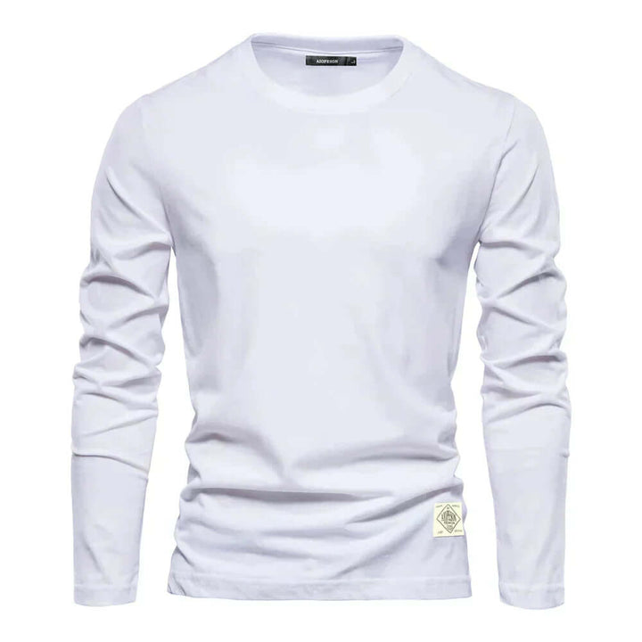 Men's Cotton Blend Casual Long Sleeve T-Shirt