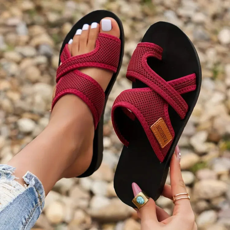 Elegant women's summer sandals, designed for ultimate comfort & foot support, ideal for long walks.
