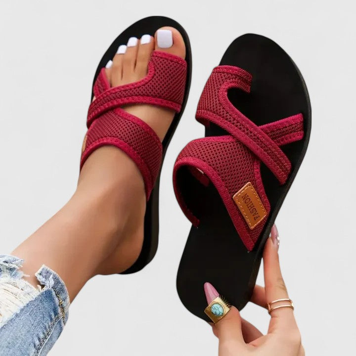 Summer women's orthopedic sandals, providing bunion relief, arch support, and lasting comfort.