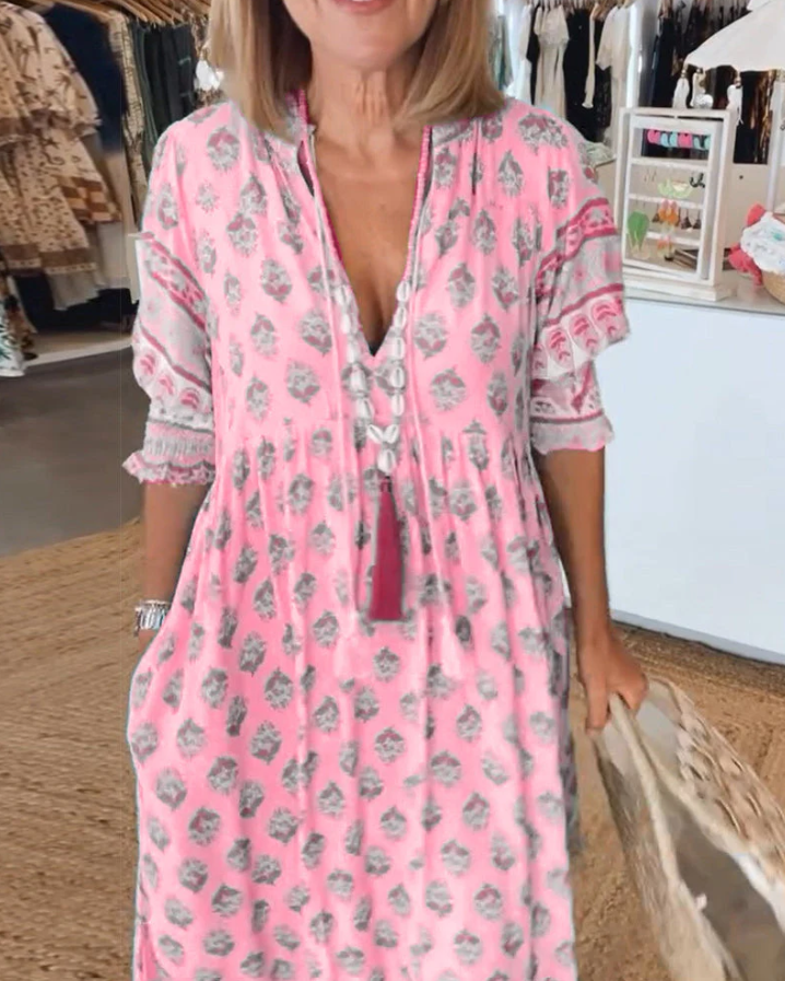 Comfortable & elegant women's summer dress. A sleeveless wardrobe essential for effortless daily style.